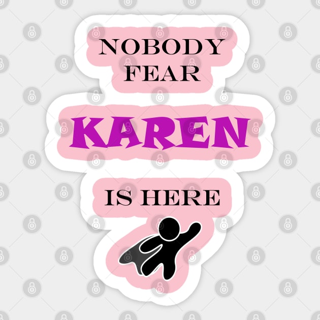 KAREN Sticker by DESIGNSBY101